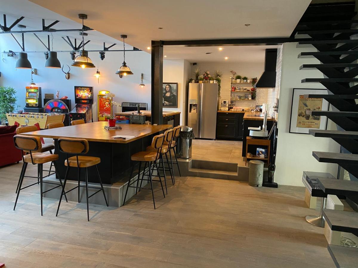 Loft Spa Reims-Fr 250M2 Privatifs, Piscine Interieure Chauffee, Spa Et Parking Exteriör bild