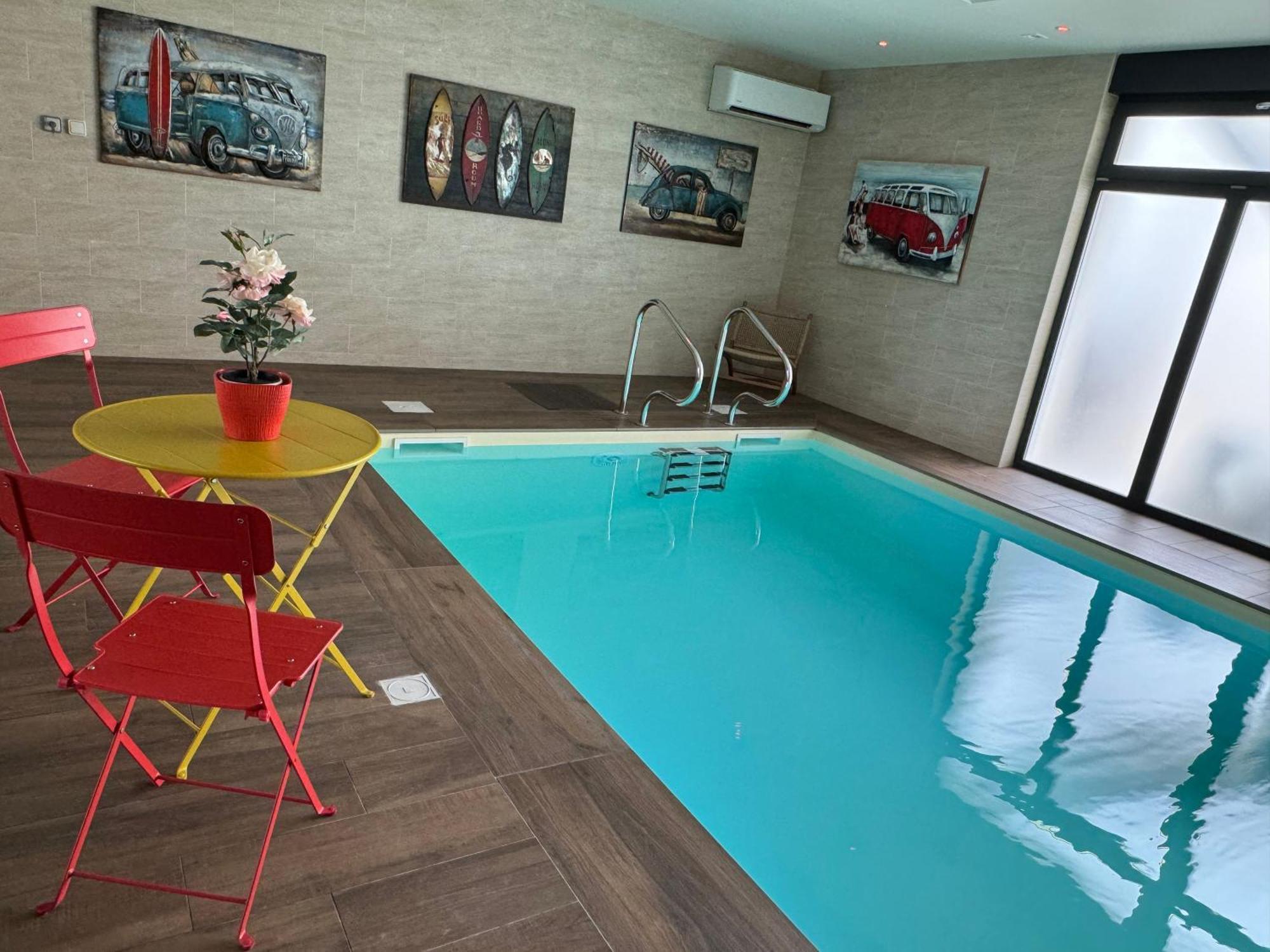 Loft Spa Reims-Fr 250M2 Privatifs, Piscine Interieure Chauffee, Spa Et Parking Exteriör bild
